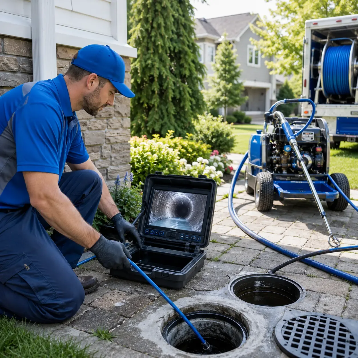 Outdoor drain cleaning professionals serving Canton, MS